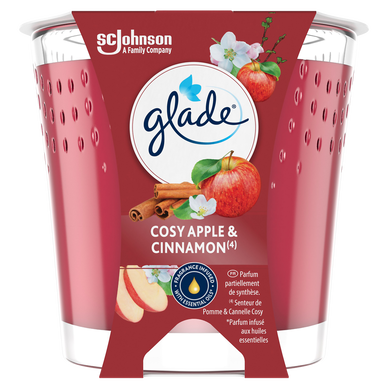 Bougie Parfum d'ambiance cosy apple et cinnamon GLADE - 112g