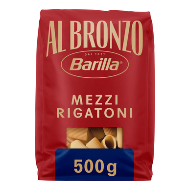 Pâtes premium Mezzi Rigatoni Al Bronzo BARILLA 500g