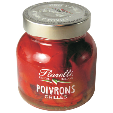 Poivrons grillés FLORELLI, pot en verre de 280g