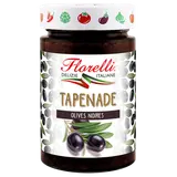 Tapenade d'olives noires FLORELLI, pot en verre de 190g