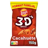 Biscuits apéritifs Saveur Cacahuète - LAY'S 3D'S BUGLES - 150g