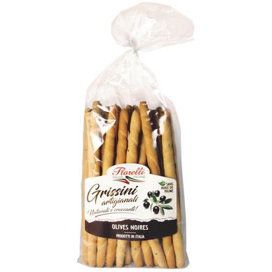 Grissini artigianali aux olives noires FLORELLI, 300g