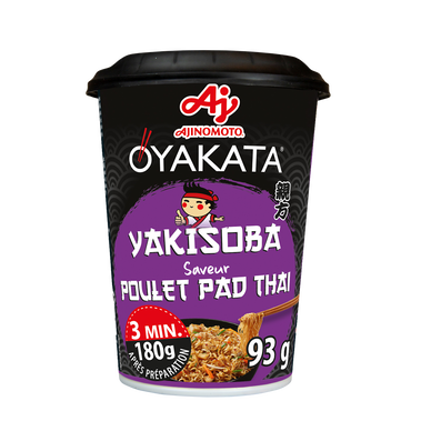 Nouilles sautées Yakisoba poulet pad thai OYAKATA 93G