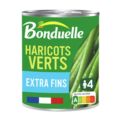 Haricots verts extra-fins BONDUELLE boîte 4/4 440g