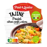 Plat cuisiné Tajines de poulet citron olives PAUL & LOUISE, barquette300g