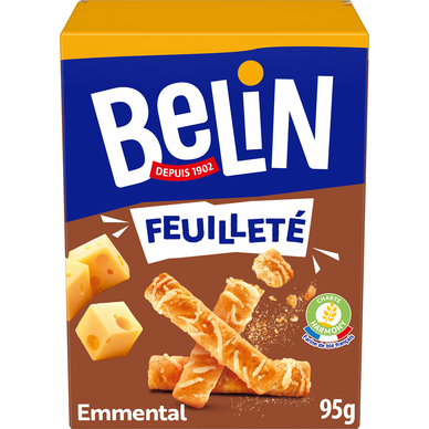 Belin Crackers Feuilleté Emmental, 95g