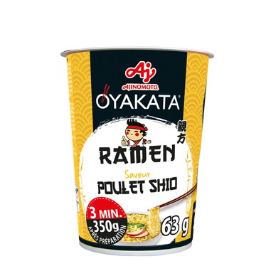 Nouilles Instantanées poulet shio OYAKATA en cup 63G