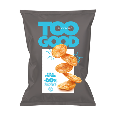 Biscuits apéritifs Snack soja sel et poivre TOOGOOD, 85g