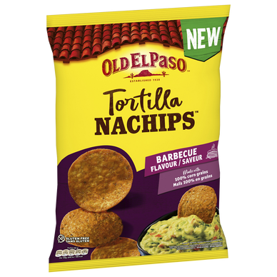 Tortillas nachips barbecue OLD EL PASO sachet 185g