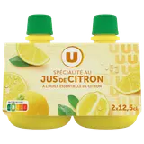 Jus de citron jaune  2x12,5cl