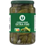 Cornichons extra-fins au vinaigre  bocal de 185g
