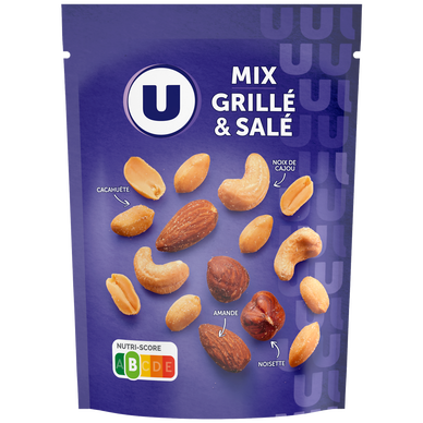 Mélange de graines salées et grillées, paquet 120g