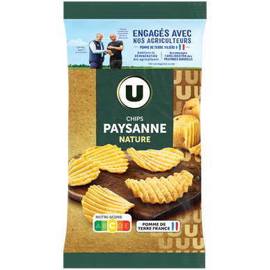 Chips paysanne nature  paquet de 150g