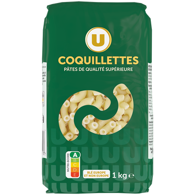 Pâtes Coquillettes qualité supérieure, 1kg