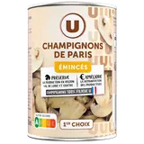 Champignons de Paris émincés au naturel - Boîte 230g