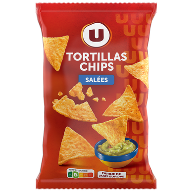 Tortilla chips goût salé  paquet de 150g