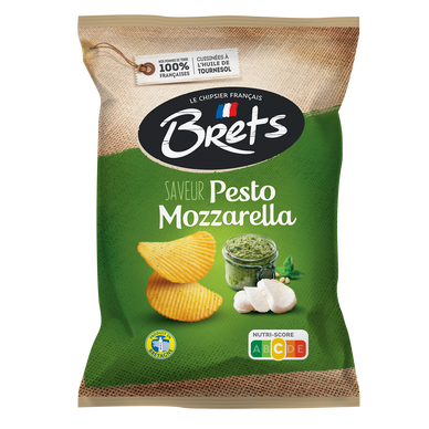 Chips saveur pesto mozzarella BRET'S 125g