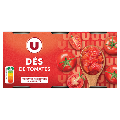 Pulpe de tomates en dés boîte x3 1/2 1,200kg