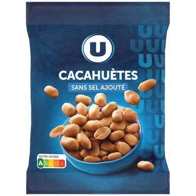 Cacahuètes grillées sans sel ajouté  paquet de 150g