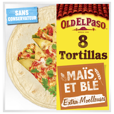 Tortillas de maïs et blé x8 OLD EL PASO 335g