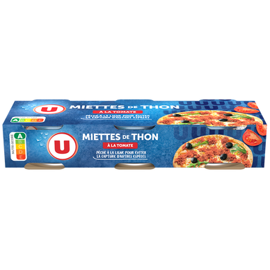 Miettes de thon tomate pêché canne  3 boîtes  -  240g