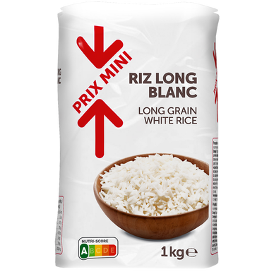 Riz long blanc PRIX MINI - 1kg