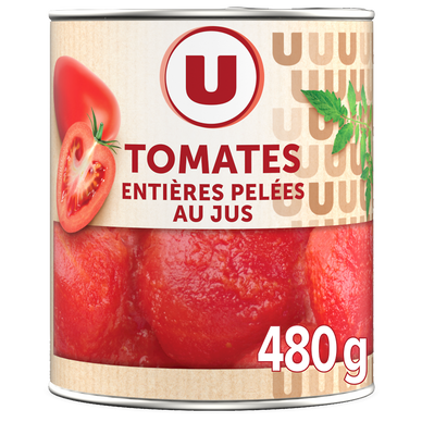 Tomates entières pelées au jus - Boîte 476g