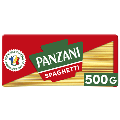 Pâtes SPAGHETTI blé Français PANZANI - 500g