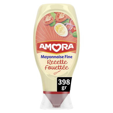 Mayonnaise recette fouettée AMORA - flacon souple de 398g