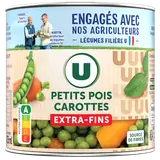 Petits pois et carottes extra fins - Boîte de 265g net égoutté