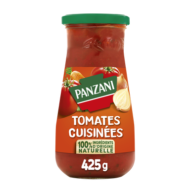 Sauce Tomates Cuisinées 100% ingrédients d'origine naturelle PANZANI -425g