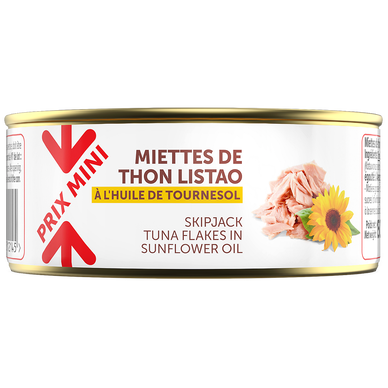Miette thon à l'huile de tournesol PRIX MINI - boîte 150g