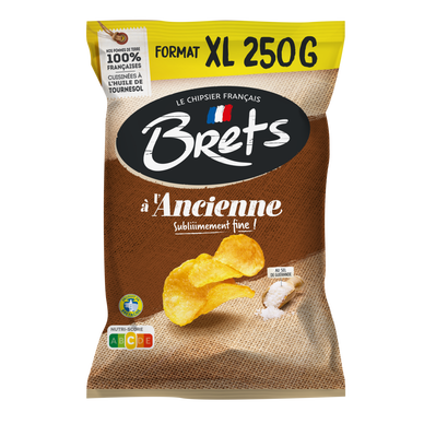 Chips à l'ancienne au sel de Guérande BRETS, 250g