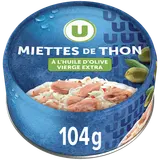 Miettes de thon huile olive peche ligne, 150g