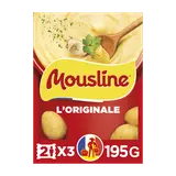 Purée nature MOUSLINE, 3 sachets x2 personnes, 195g