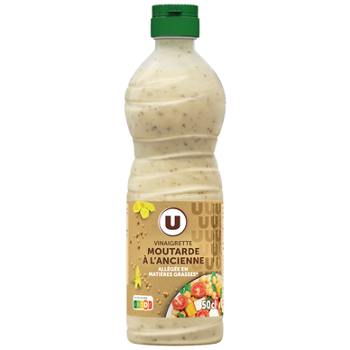 Vinaigrette allégée en matières grasses à la moutarde à l'ancienne bouteille de 50cl