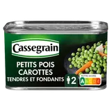 Petits pois carottes CASSEGRAIN - Boîte 265g