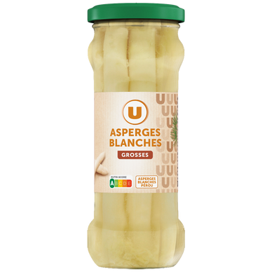 Asperges blanches grosses  - Bocal de 205g net égoutté