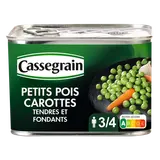 Petits pois et carottes CASSEGRAIN - Boîte 465g net égoutté