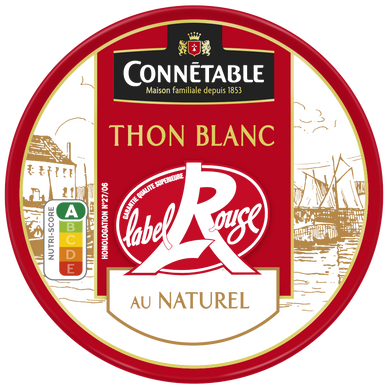 Thon blanc au naturel Label Rouge - CONNÉTABLE - 120g