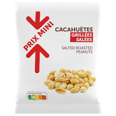 Cacahuètes grillées salées PRIX MINI - 250g