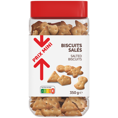 Biscuits salés PRIX MINI, tubo 350g