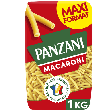 Pâtes MACARONI blé Français PANZANI - 1kg