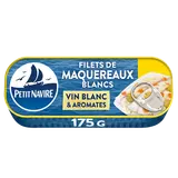 Filets de Maquereaux Vin blanc & Aromates sans arôme ajouté PETIT NAVIRE - 175g