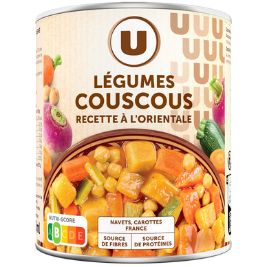 Légumes pour couscous recette à l'orientale - Boîte 800g