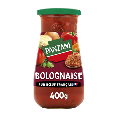 Sauce Bolognaise 100% pur boeuf PANZANI - 400g