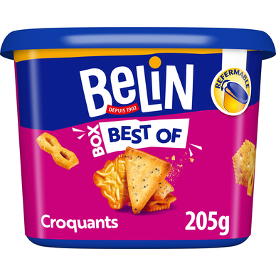 Biscuits apéritifs crackers Best Of BELIN - Box de 205g
