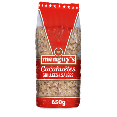 Cacahuètes grillées salées, MENGUY'S , 650g