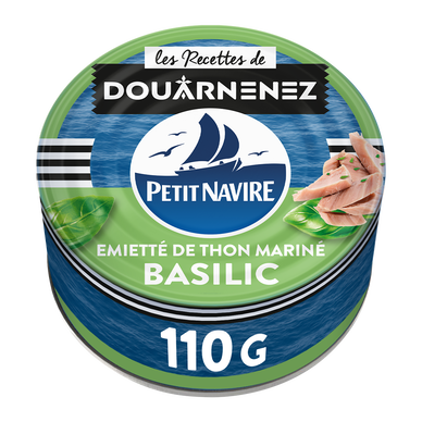 Émietté de Thon Le Mariné Basilic PETIT NAVIRE - 110g