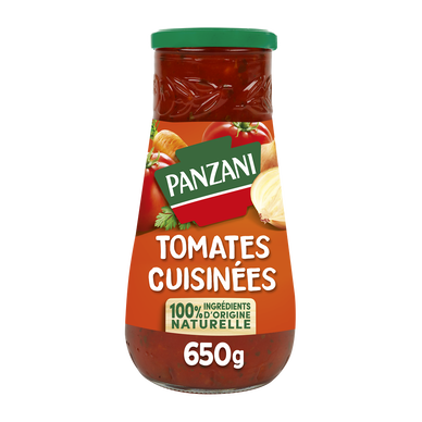 Sauce Tomates Cuisinées 100% ingrédients d'origine naturelle PANZANI -650g